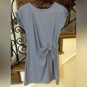 Womens Vineyard Vines Stripe Sankaty side tie Hydrangea dress size Small